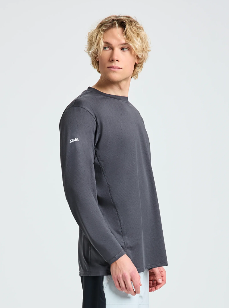 Slam Men's Crew Sunblock LS 2.0 - Titanium-2