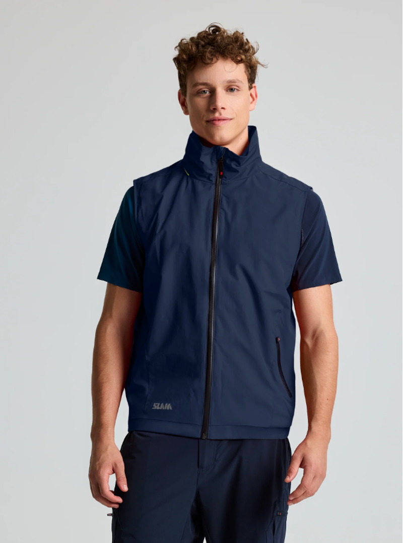 Slam Men's Crew Vest - Dark Navy