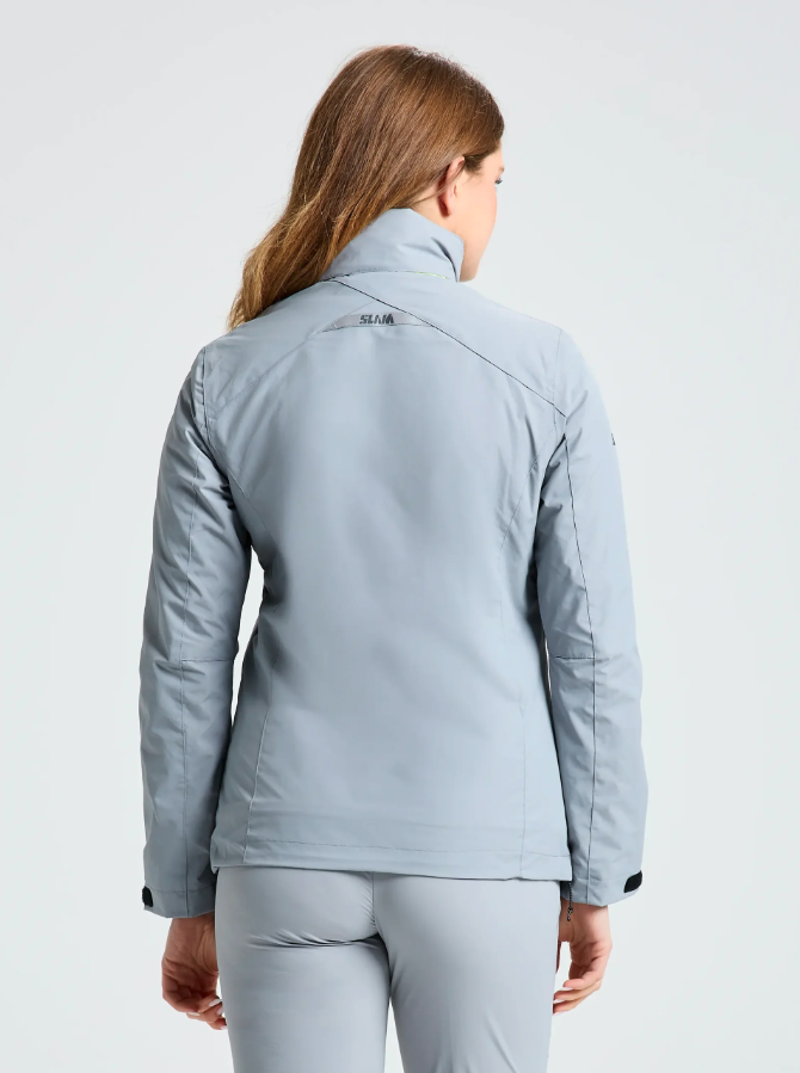 Slam Women's Crew Warm Hooded Jacket - Aluminium-1