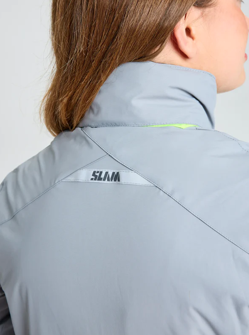 Slam Women's Crew Warm Hooded Jacket - Aluminium-9
