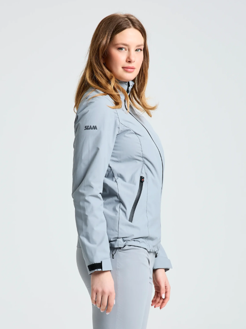 Slam Women's Crew Warm Hooded Jacket - Aluminium-2