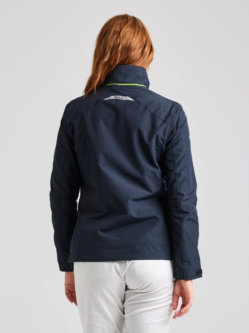 Slam Women's Crew Warm Hooded Jacket - Dark Navy-1