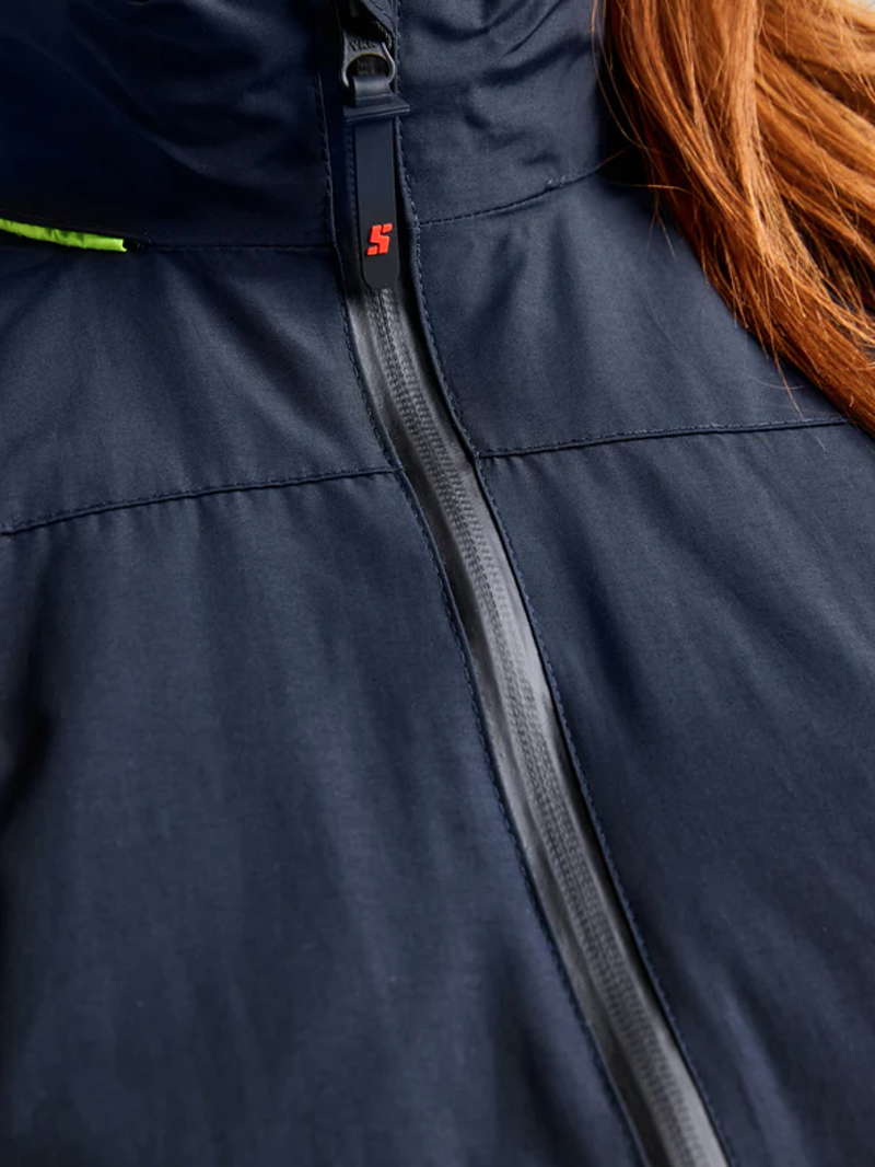 Slam Women's Crew Warm Hooded Jacket - Dark Navy-4