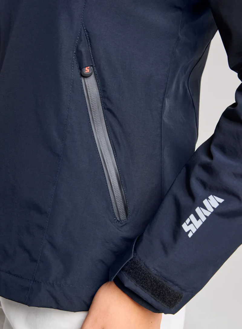 Slam Women's Crew Warm Hooded Jacket - Dark Navy-5