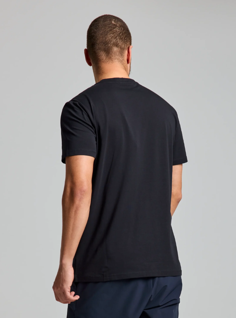 Slam Men's Deck T-Shirt - Black Ink-1