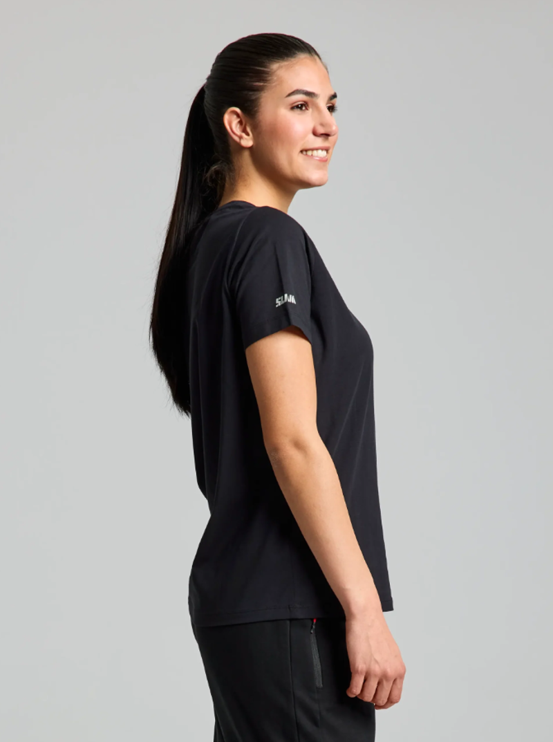 Slam Women's Deck T-Shirt - Black Ink-2