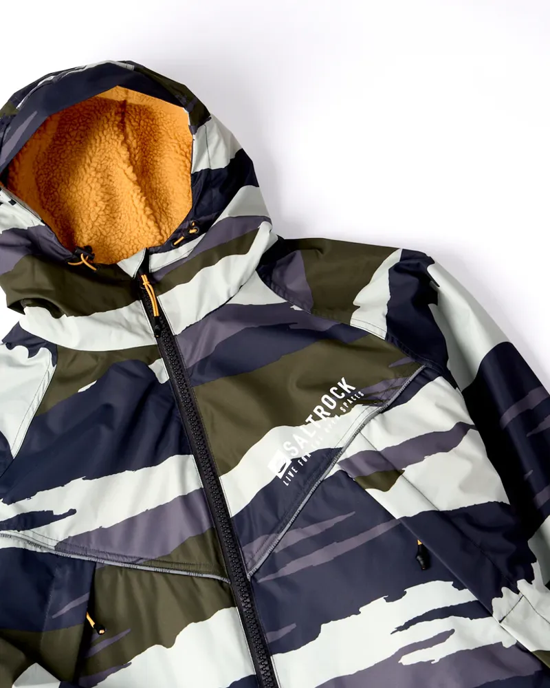 Saltrock Four Seasons Changing Robe Camo Stripe - Green-3