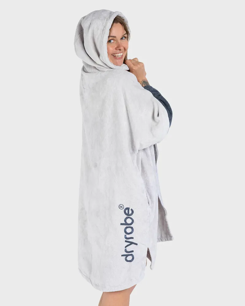 Dryrobe Full Zip Organic Towel Robe - Nimbus Cloud-2