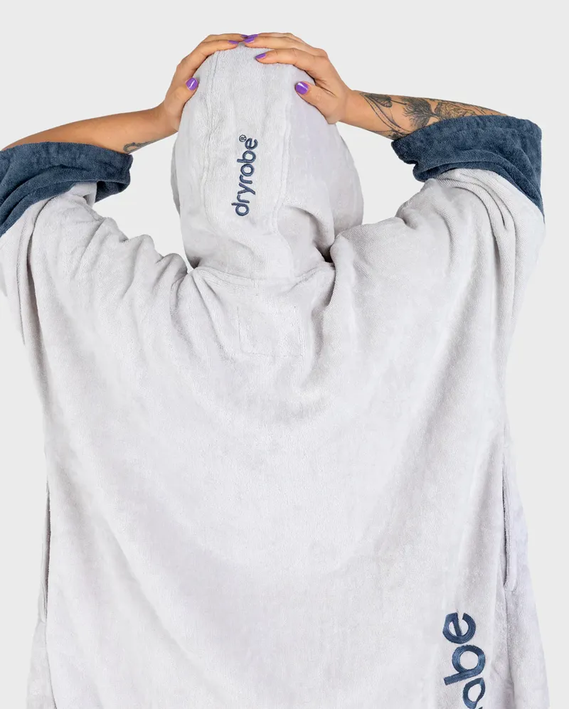 Dryrobe Full Zip Organic Towel Robe - Nimbus Cloud-3