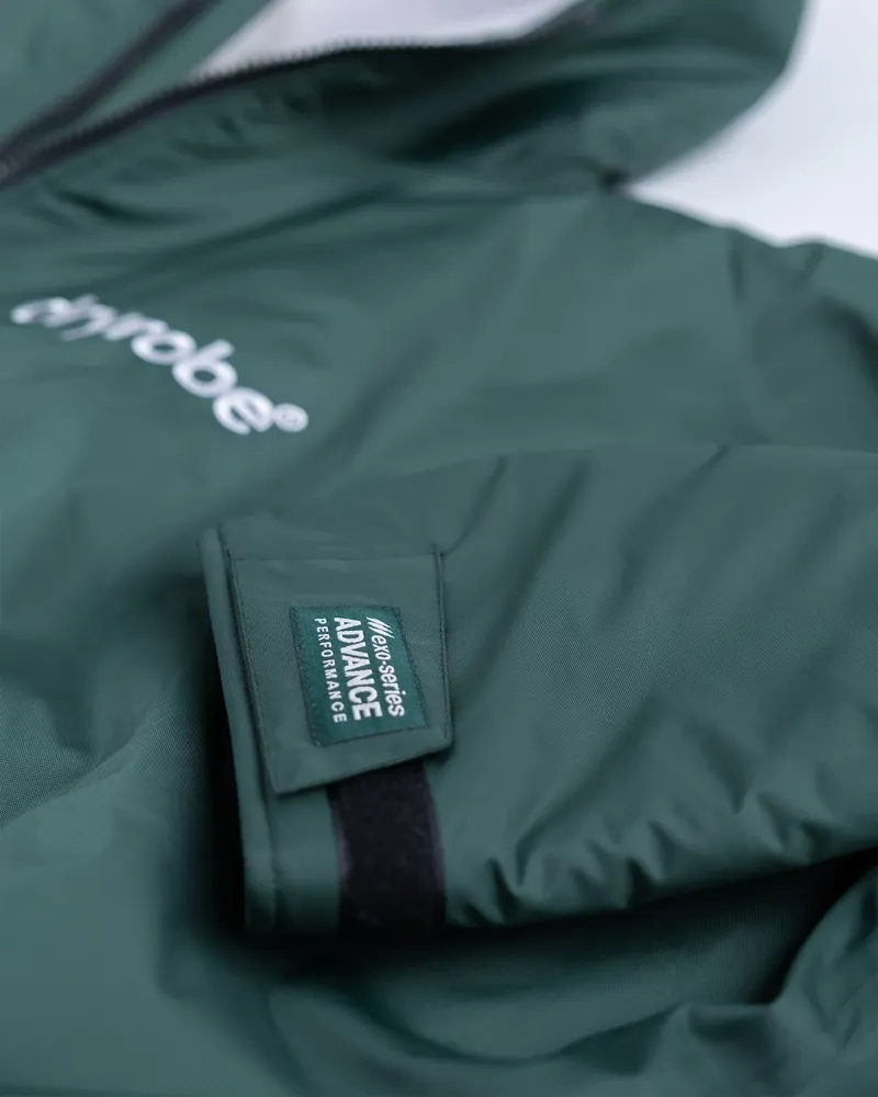 Dryrobe Long Sleeve Dark Green/Nimbus Cloud-9