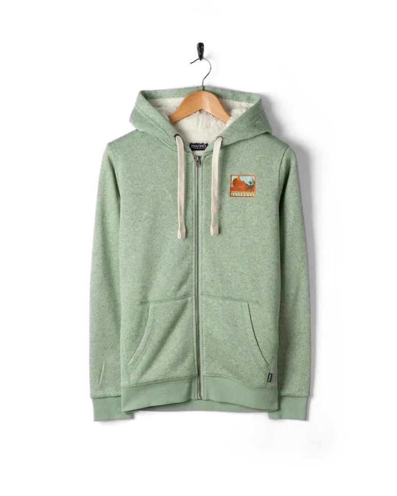 Saltrock Women's Ayden Fur Lined Hoodie - Light green