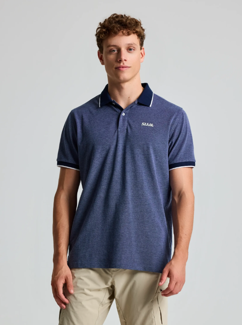 Slam Men's Polo Heba Evo SS - Dark Navy