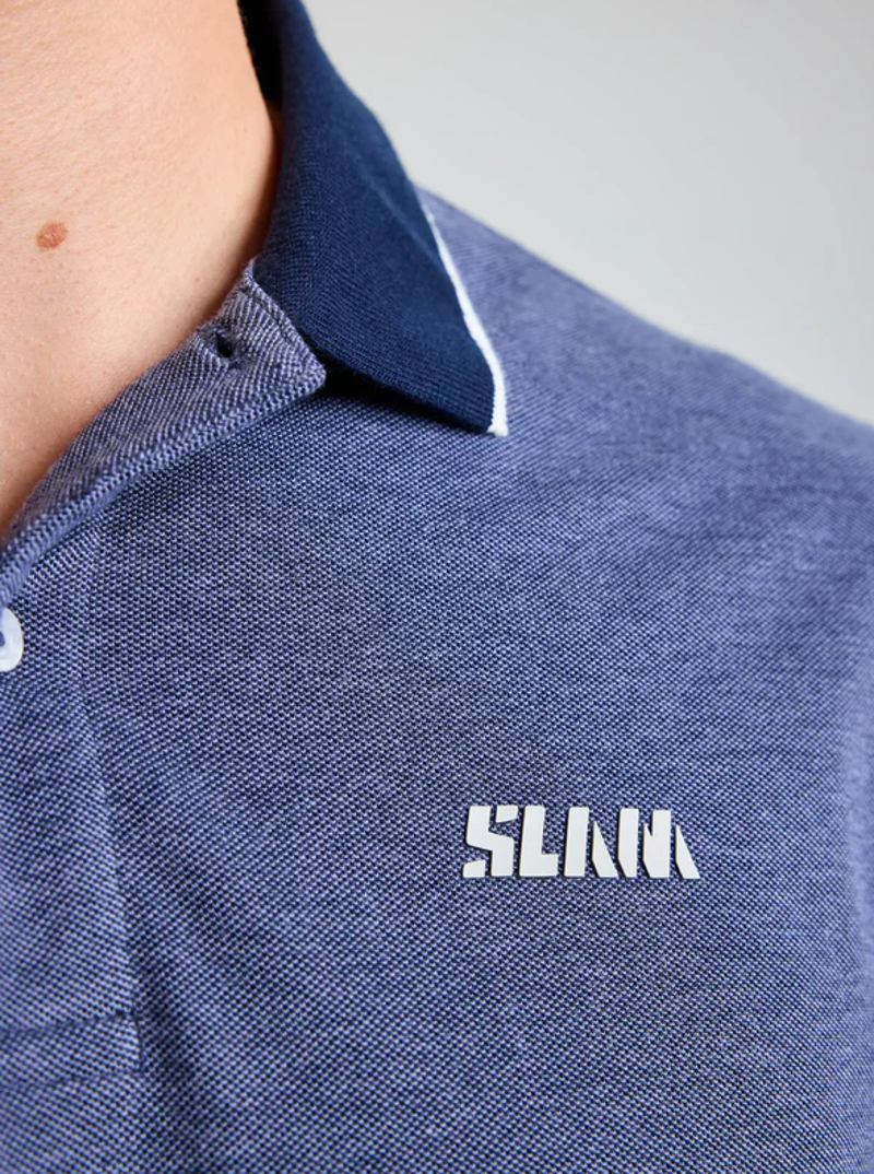 Slam Men's Polo Heba Evo SS - Dark Navy-4