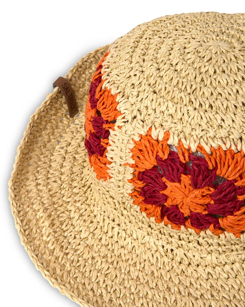 Saltrock Women's Icon Straw Summer Bucket Hat - Cream-1