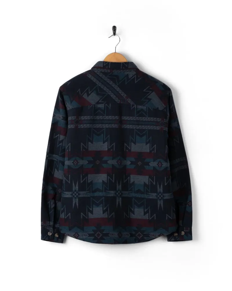 Saltrock Women's Stella Aztec Lined Shirt - Blue Dress-1