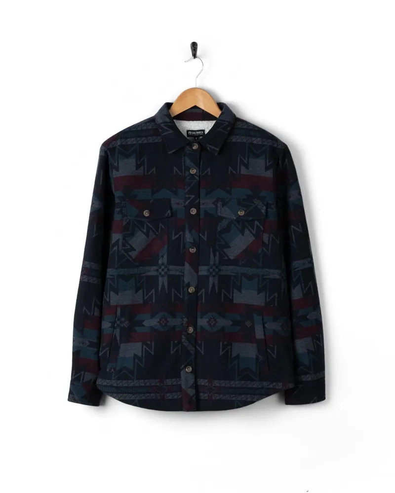 Saltrock Women's Stella Aztec Lined Shirt - Blue Dress