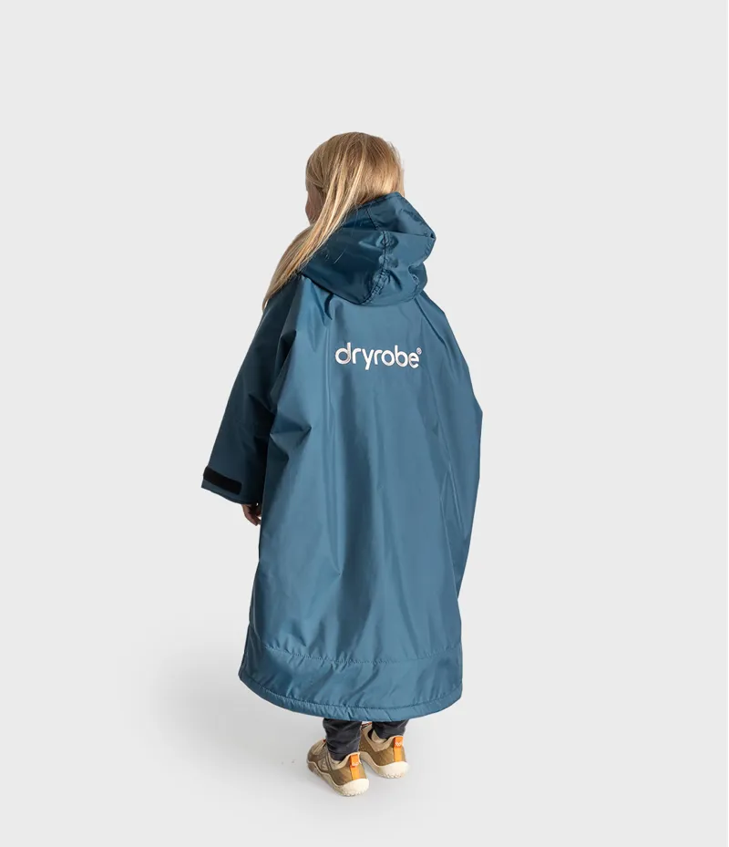 Dryrobe Kids Long Sleeve - Deep Sea Blue/Sand Camo-1