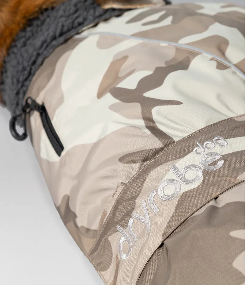 Dryrobe Dog Coat - Sand Camo-3