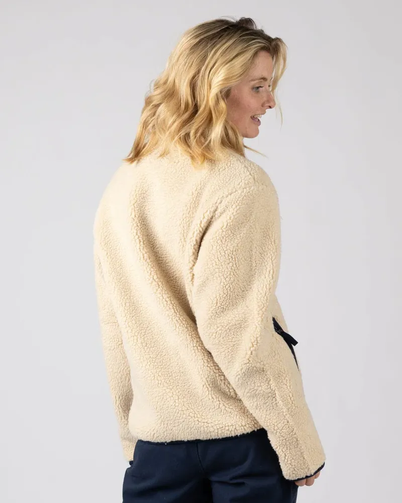 Saltrock Women's Wrenna Zip Through Fleece - Light Brown-4