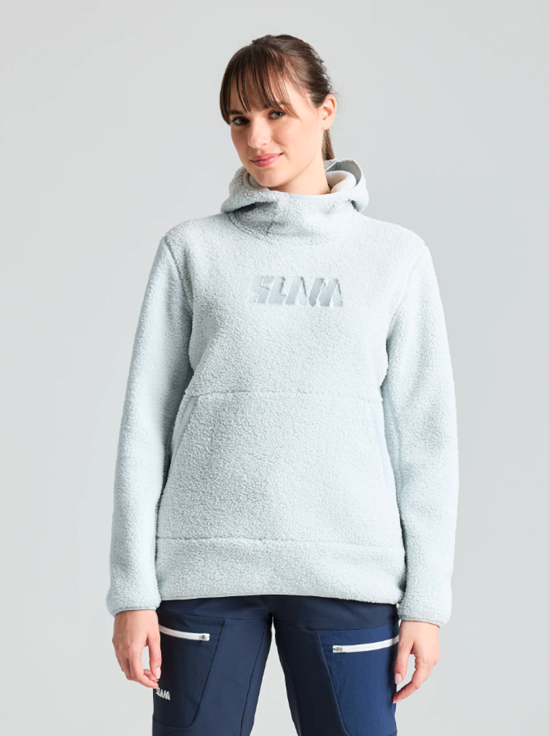 Slam Women's Logo Heavy Hoodie - Cliff Grey