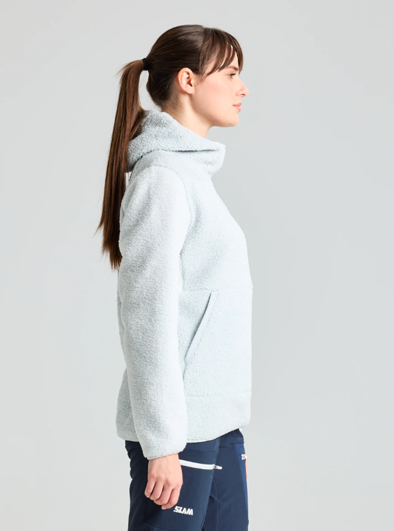 Slam Women's Logo Heavy Hoodie - Cliff Grey-2