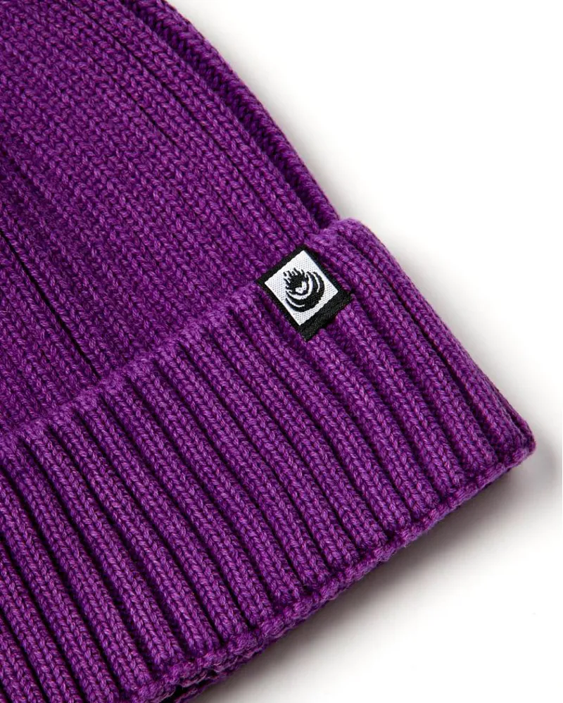Saltrock Acid Wash Maine Beanie - Purple-1