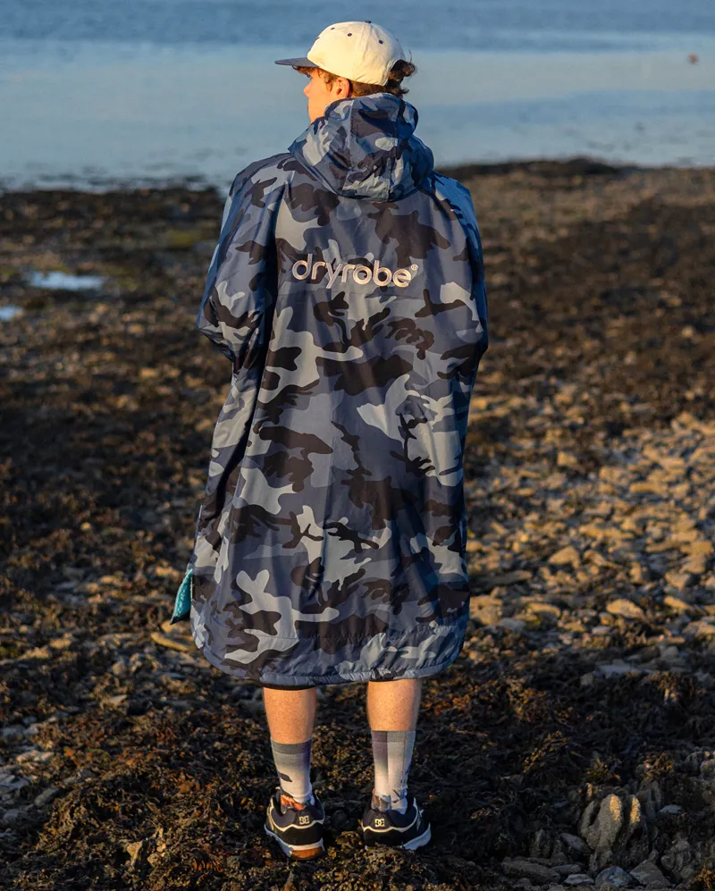 Dryrobe Long Sleeve Blue Camo/Blue-5