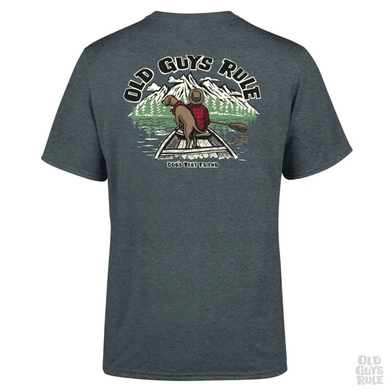 Old Guys Rule Dogs Best Friend III SS Tee - Dark Heather