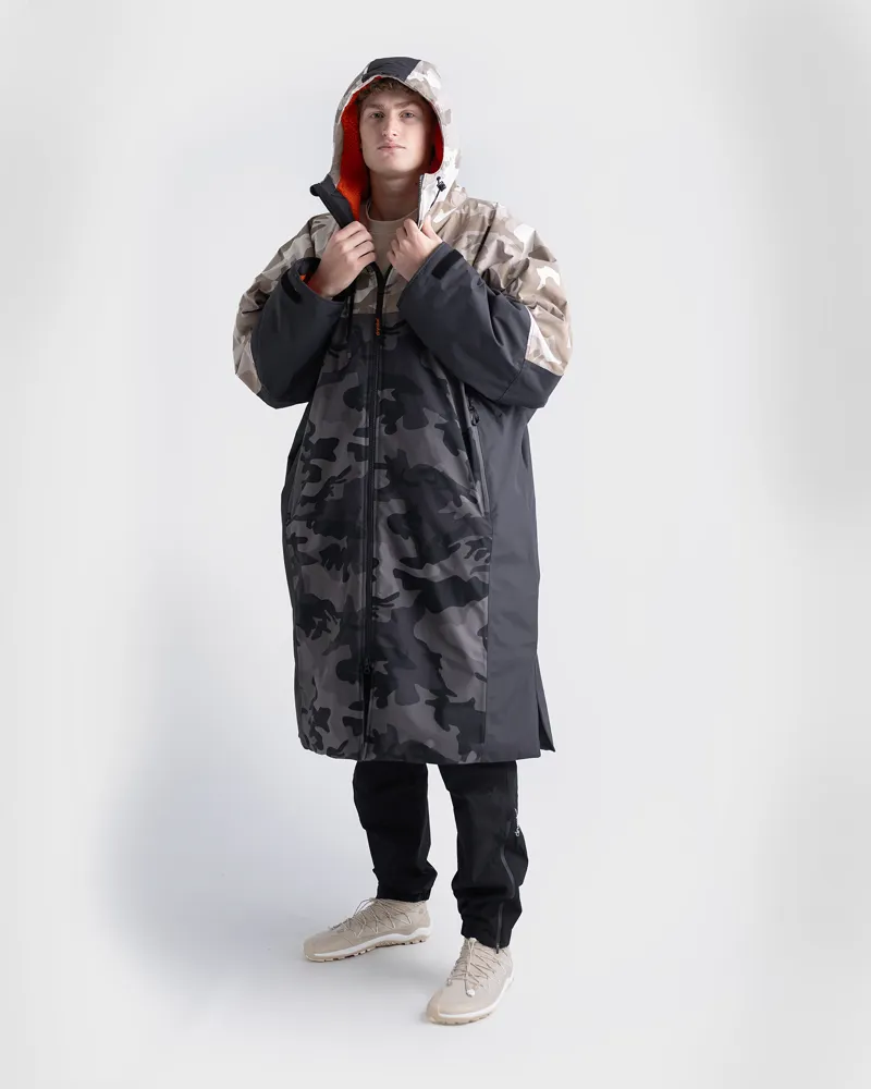 Dryrobe Nexus Long Sleeve - Dual Camo/Orange-2