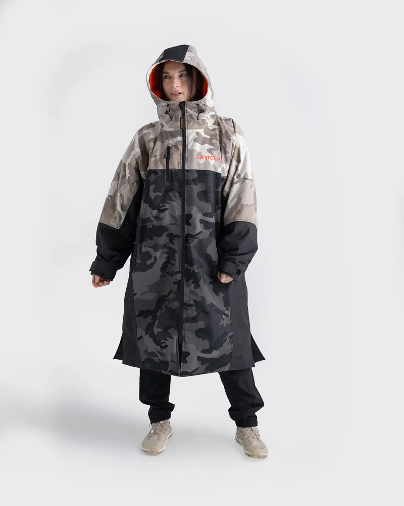 Dryrobe Nexus Long Sleeve - Dual Camo/Orange-3