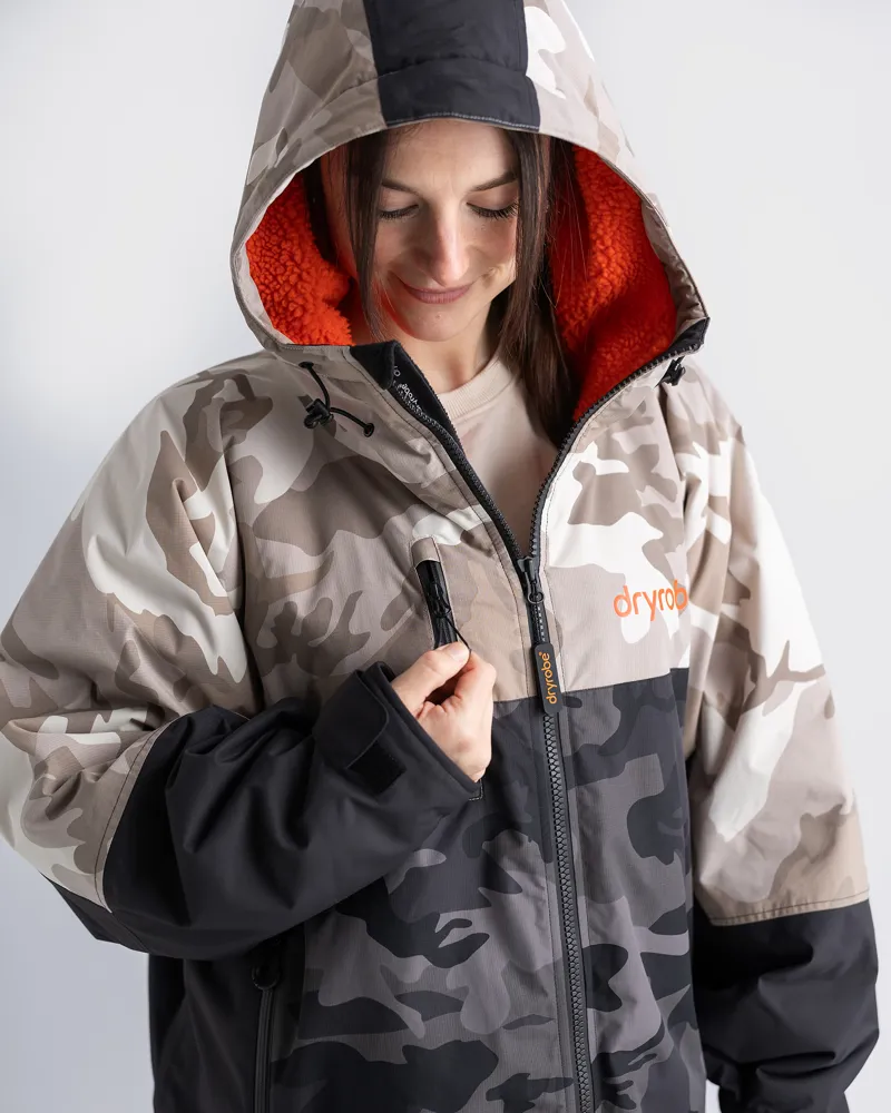 Dryrobe Nexus Long Sleeve - Dual Camo/Orange-8