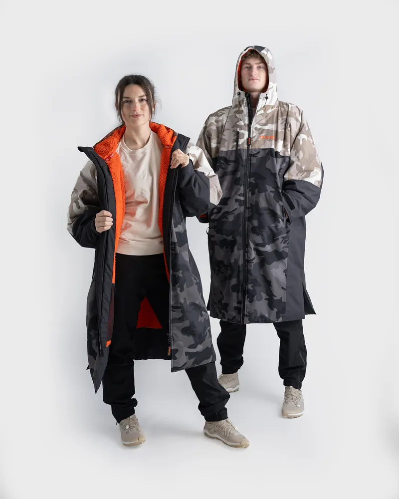 Dryrobe Nexus Long Sleeve - Dual Camo/Orange-1