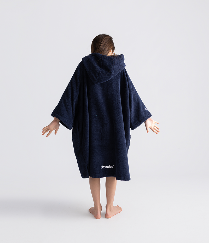 Dryrobe Kids Organic Cotton Towel Robe - Navy-4