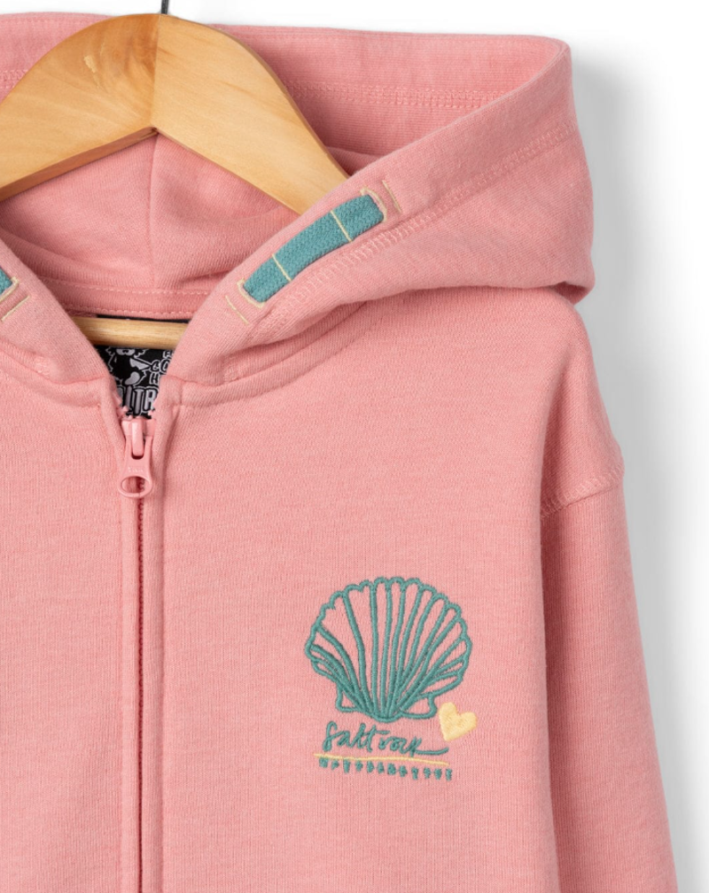 Saltrock Kid's Norie Zip Hoodie - Pink-3