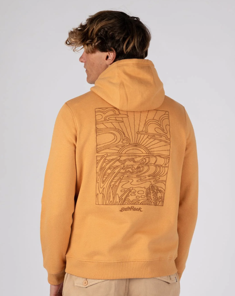 Saltrock Men's Open Finals Linear Hoodie - Yellow-2