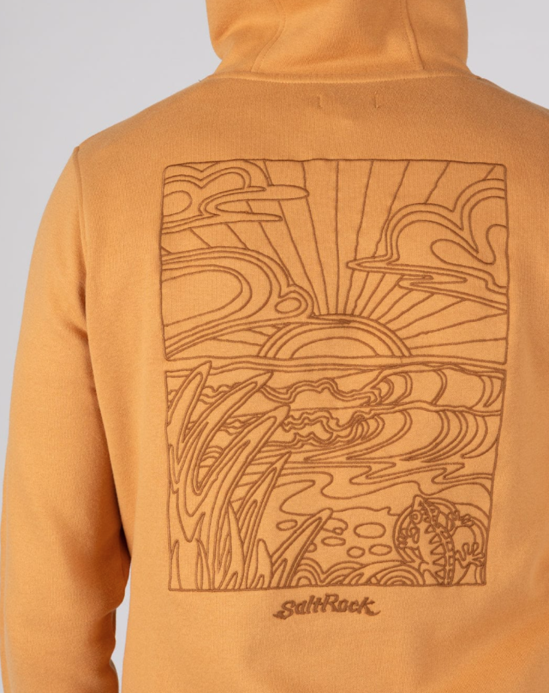 Saltrock Men's Open Finals Linear Hoodie - Yellow-4