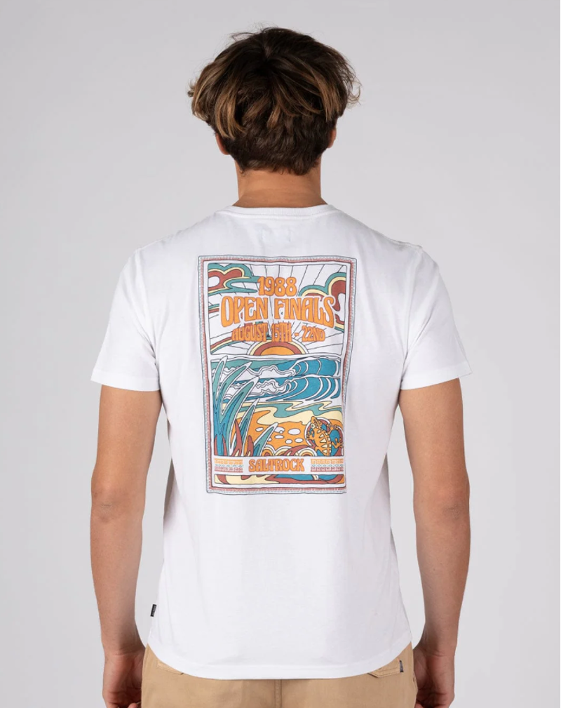 Saltrock Men's Open Finals SS Tee - White-2