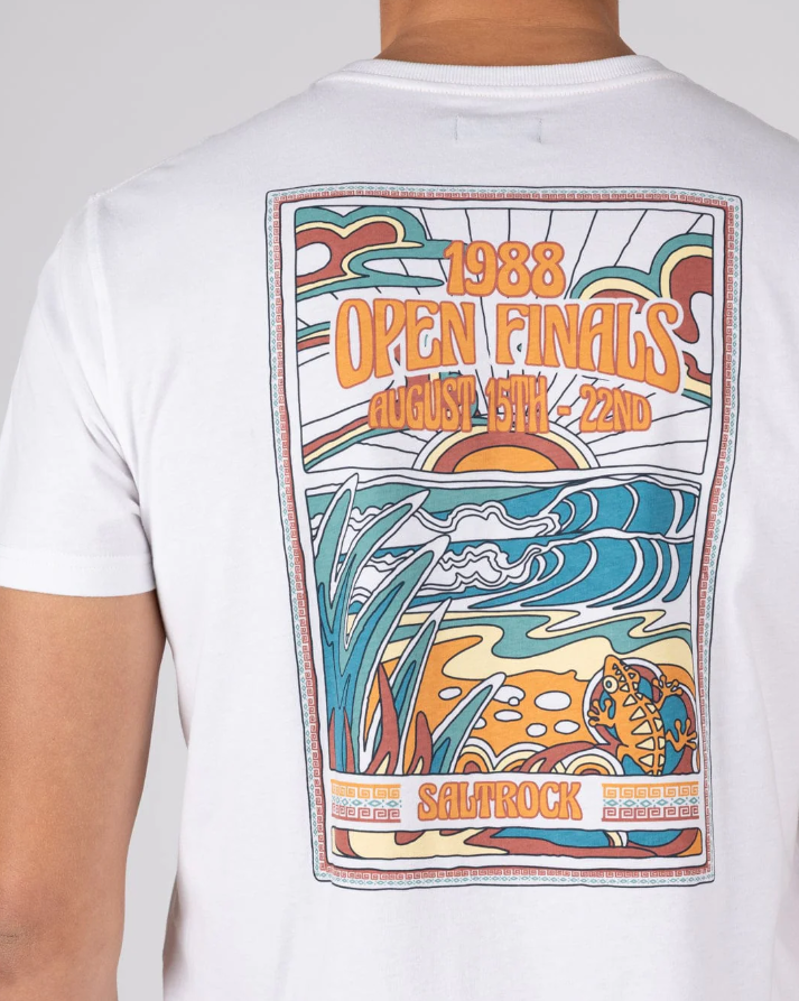 Saltrock Men's Open Finals SS Tee - White-4
