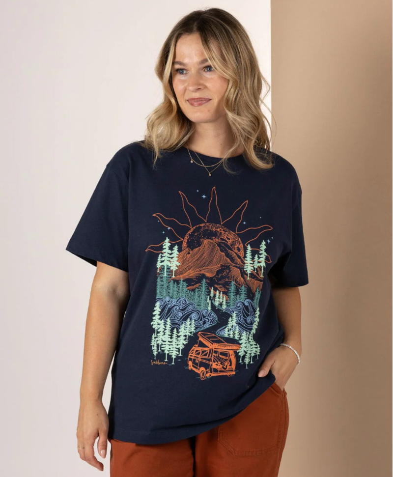 Saltrock Women's Open Road SS Tee - Blue-2