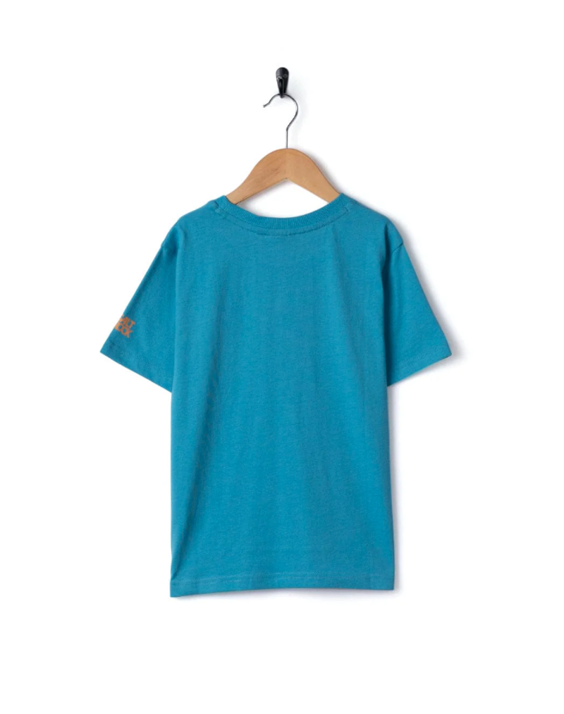Saltrock Kid's Origin Stripe SS Tee - Bright Blue-1