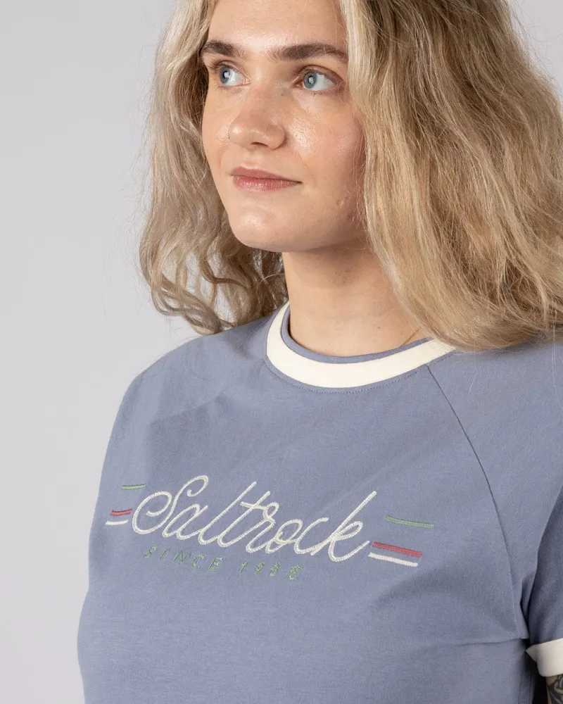 Saltrock Women's Links SS Tee - Blue-3