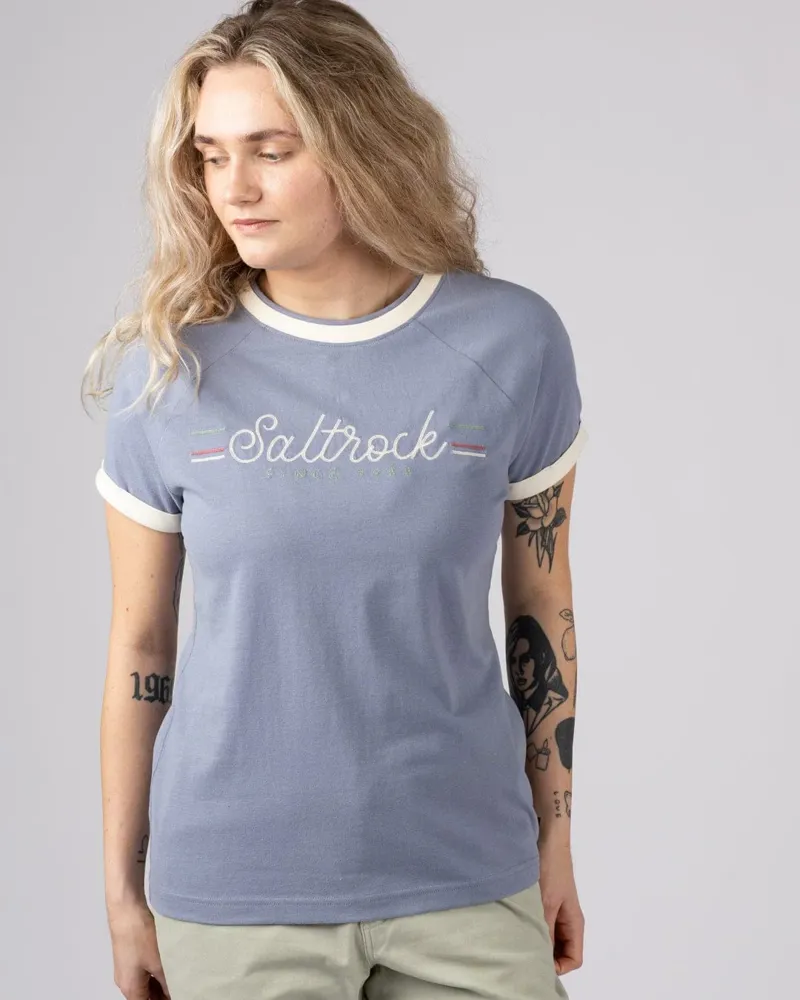 Saltrock Women's Links SS Tee - Blue-2