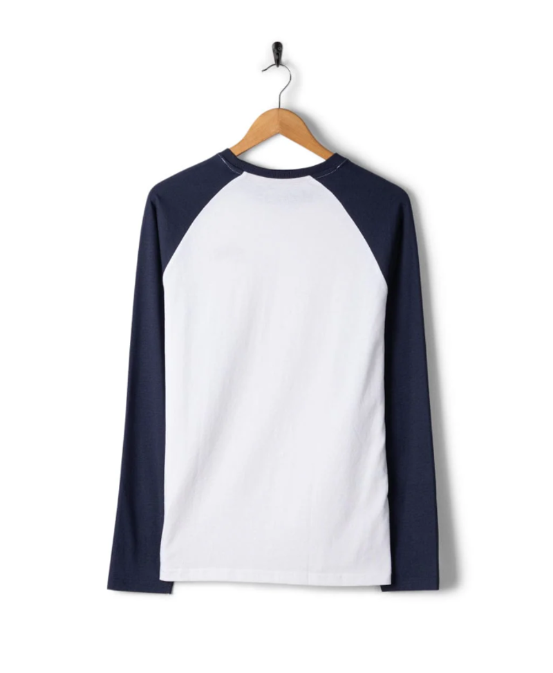 Saltrock Men's Pitcher Embroidered LS Tee - Blue-1