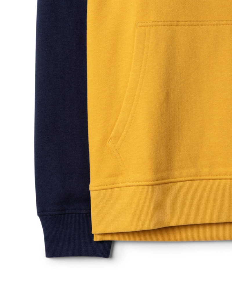 Saltrock Men's Pitcher Raglan Hoodie - Yellow-3