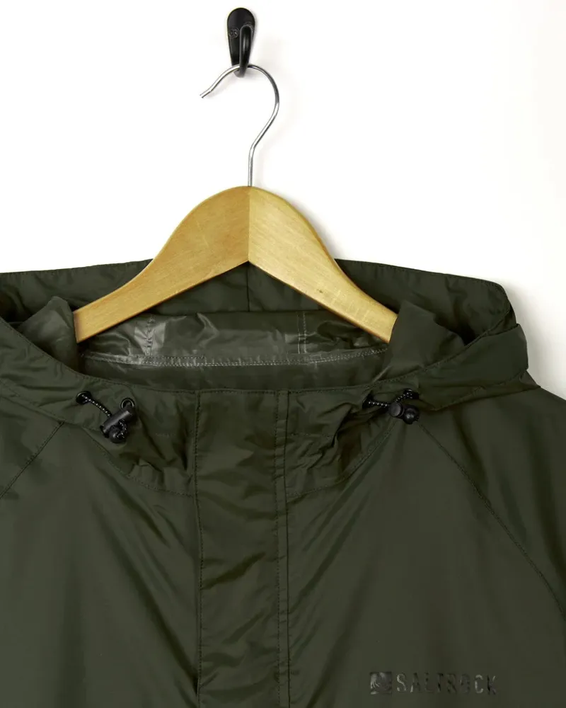 Saltrock Men's Rainier Packable Waterproof Jacket - Dark Green-2
