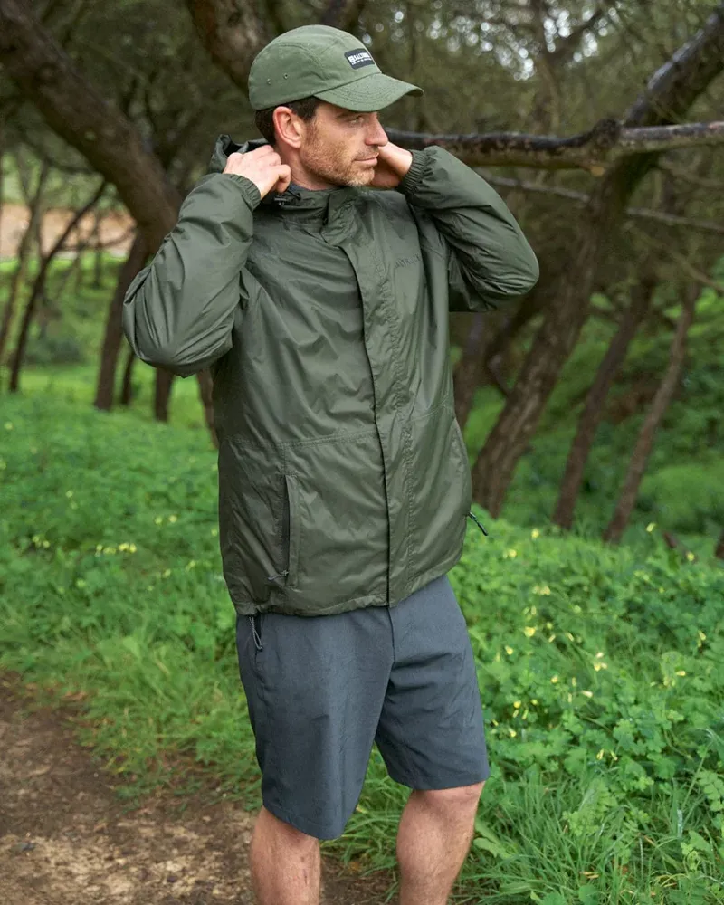 Saltrock Men's Rainier Packable Waterproof Jacket - Dark Green-1