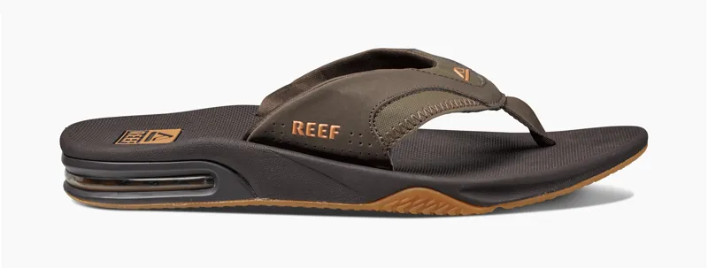 Reef Men's Fanning Flip Flop - Brown/Gum-1