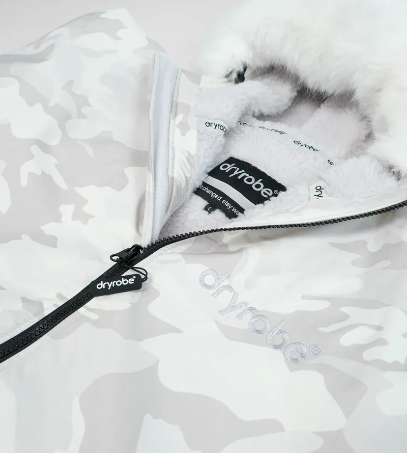 Dryrobe Long Sleeve Alpine White Camo-8