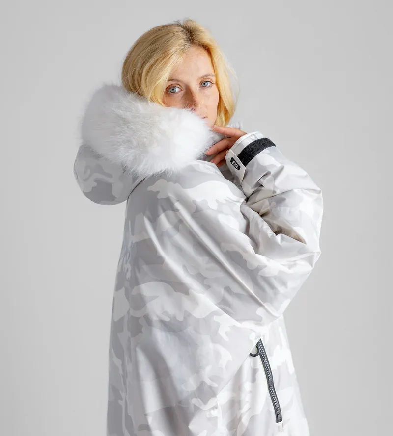 Dryrobe Long Sleeve Alpine White Camo-3