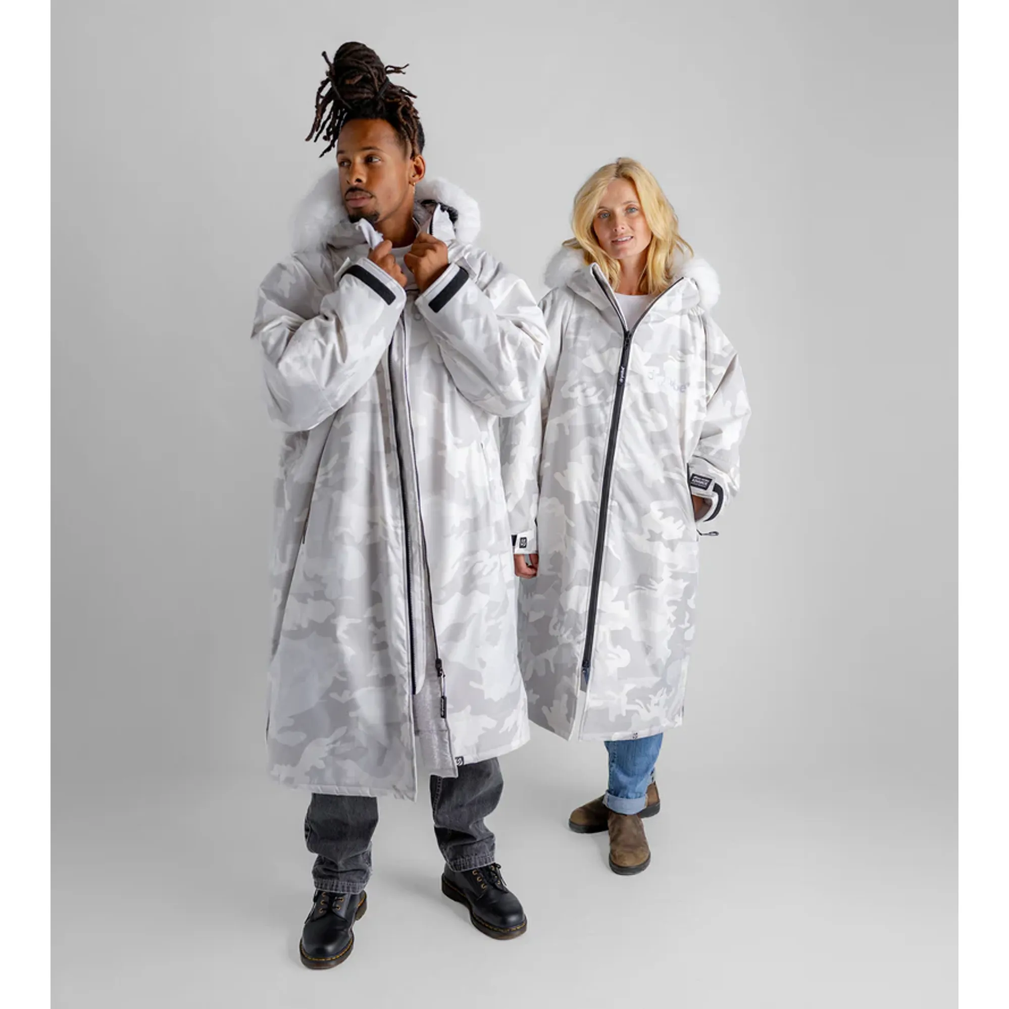Nuclear Races Dry Robe Dryrobe Long Sleeve Alpine White Camo